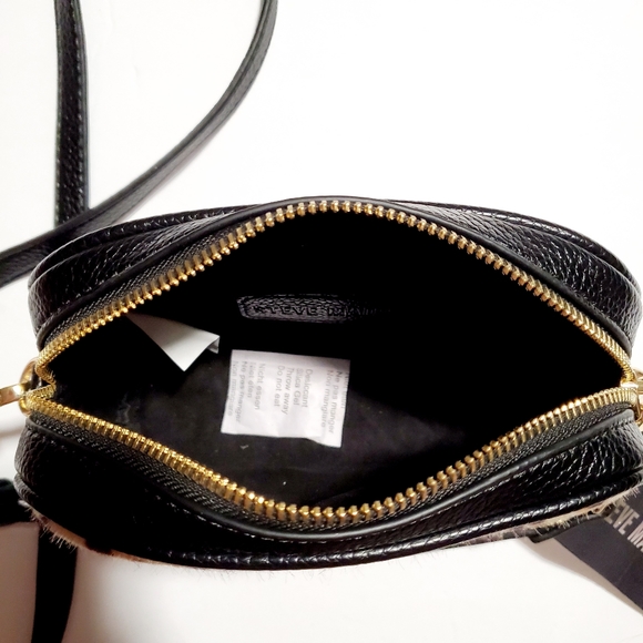 NWT Steve Madden Black Leopard Print Crossbody Bag - Picture 4 of 4